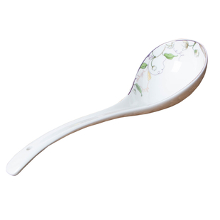 家用大汤勺长柄勺子调羹勺创意骨瓷勺子大马戈勺粥勺米饭勺酒店勺