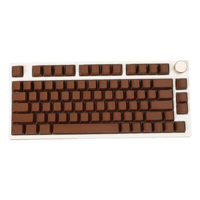 KCPMASTER经典色-范戴克棕侧刻键帽纯色透光PBTOEM68758098键盘帽