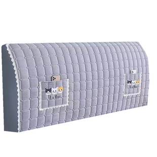 2025新款床头套罩全包防尘罩套加厚绒布床头罩简约床头靠背可拆洗