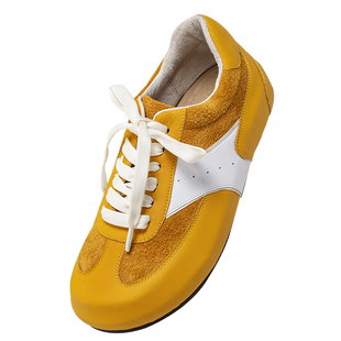 2025新款秋冬复古灰粉色真皮博肯单鞋厚度舒适德训鞋软底小皮鞋女