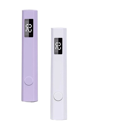 美甲一字灯小型迷你手持光疗机指甲油胶速干烤灯甲片照灯不黑手