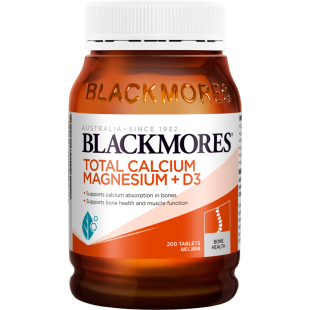 【自营】BLACKMORES澳佳宝活性钙镁片+维生素D3补钙呵护骨骼200粒