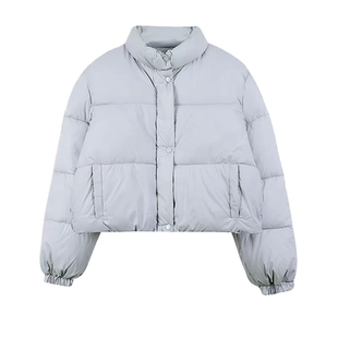 2025冬季奶黄色短款羽绒服女加厚奶呼呼小个子超好看白鸭绒面包服