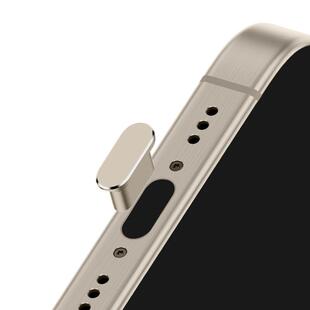 苹果17ProMax手机电源塞iPhone15充电口防尘塞金属16plus防尘防水配件14Pro防丢硅胶塞子SE2苹果Air数据口塞