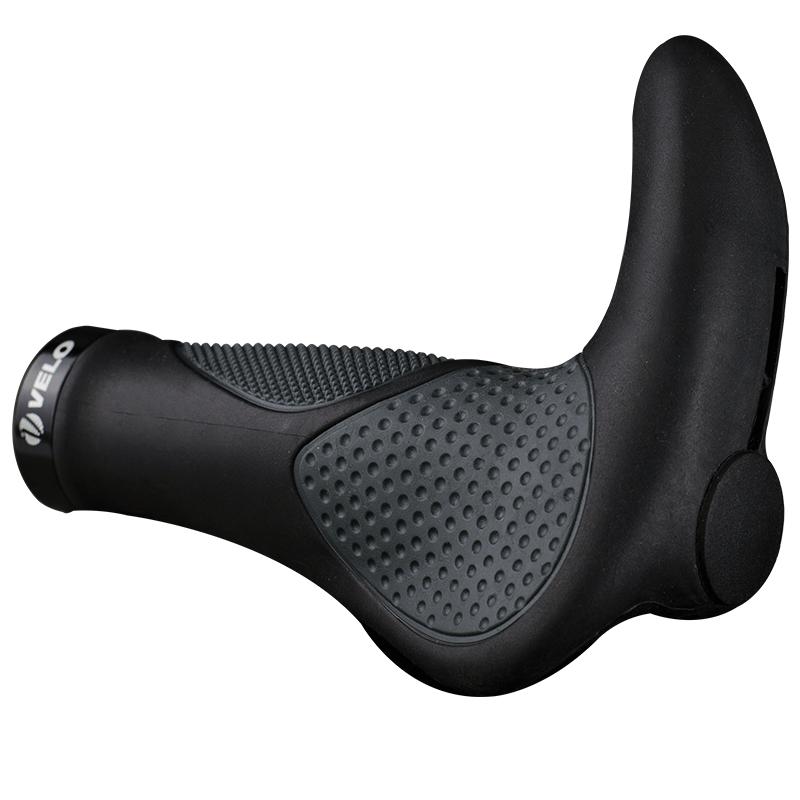 臺(tái)灣正品velo維樂自行車把套舒適山地車手柄工學(xué)一體副把牛角肉球