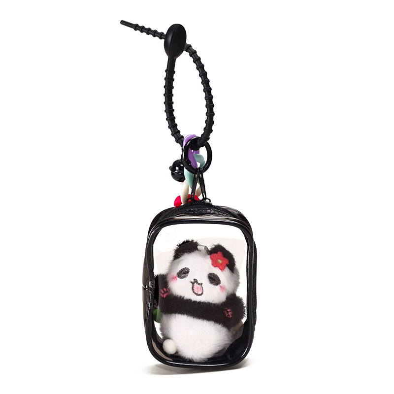 YUYI可爱成都熊猫纪念品零钱小包包挂件钥匙扣链小众高级礼物挂饰