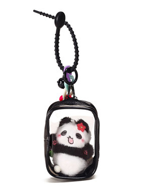 YUYI可爱成都熊猫纪念品零钱小包包挂件钥匙扣链小众高级礼物挂饰