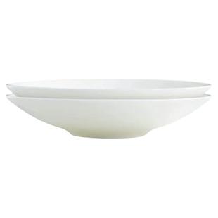 严选高档骨瓷菜盘深盘子釉下彩白瓷盘食品级家用纯白汤盘陶瓷餐具