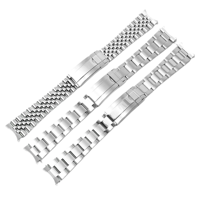 适用Seiko精工5号钢带NXS73K1/SNXS75/SNXS77精钢手表带19mm男士
