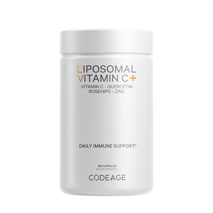 Codeage脂质体维他命C槲皮素锌高浓度VC1500mg补维生素C180粒