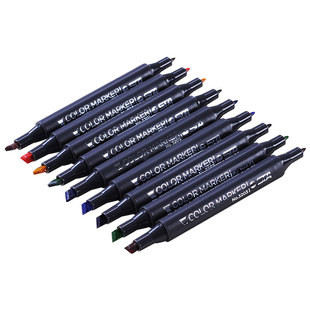 sta斯塔马克笔3203单支自选硬头3212软头油性双头马克笔彩色肤色人物肉色单只黑色动漫绘画学生专用0号色画笔