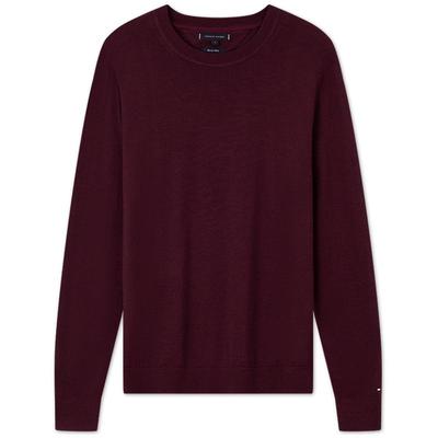 Tommy男装商务净色打底羊毛衫