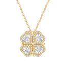 周大生DC四叶草项链轻奢高级感气质锁骨链