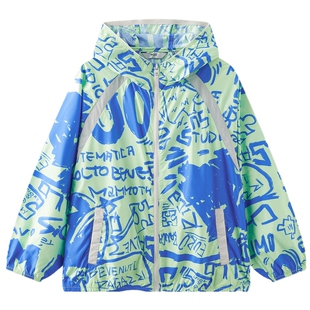 【抗uv】MQD童装男童防晒衣5夏季新款连帽外套上衣儿童薄款衣服