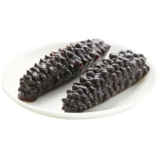 月亮湾 野生即食海参旗舰店乌爪参非淡干500g米刺参螺纹参单个装