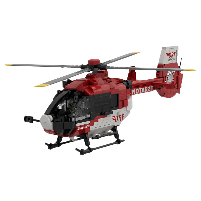 高砖零件MOC-100494直升机积木