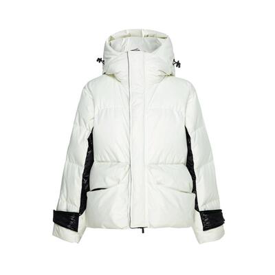 【随单送羽绒包】HPLY荷比俪冬季新款拼色拉链羽绒服女