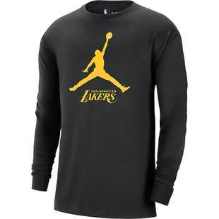 Nike/耐克正品Jordan男子洛杉矶湖人队篮球运动长袖T恤FN1269