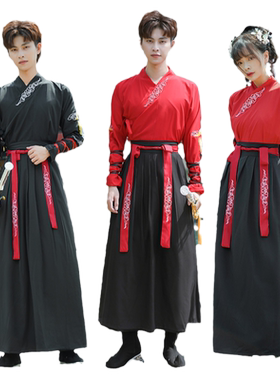 汉服男秋季侠客书生学生班服仙气