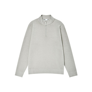 GOLF高尔夫男毛衣25秋冬新款休闲立领拉链毛衫雪尼尔羊毛打底衫男