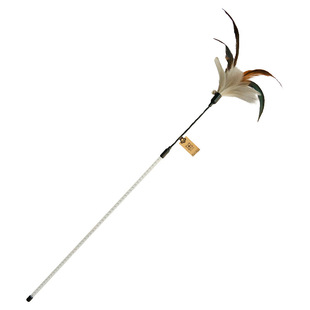 逗猫棒长杆大羽毛仿生鸟毛自嗨神器赛级仙女棒耐咬猫用品猫咪玩具