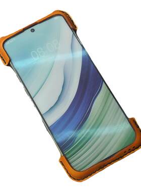 适用于华为mate 70 pro+手机壳全包防摔创意牛皮个性真皮包边保护套60