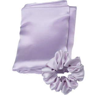 梦湾里双面真丝枕套100%桑蚕丝22姆米天然真丝发圈套装礼盒枕头套