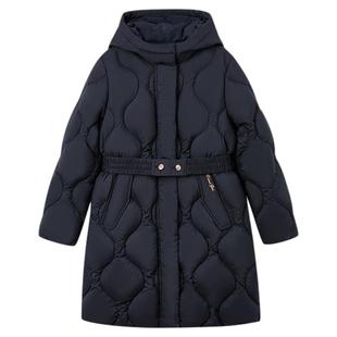 【95%羽绒】eland kids衣恋童装女童中长款羽绒服冬季