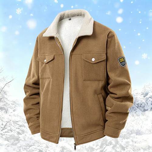 F 56314 Corduroy Jacket Men Winter Fleece 灯芯绒夹克 代