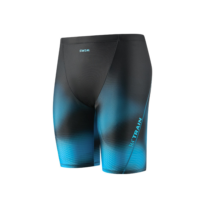 361莱卡竞速泳裤男士2025新款成人青少年五分专业及膝游泳裤装备