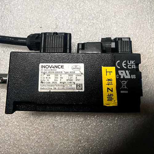 询价-汇川伺服电机MS1H410B30CBA332R0.1k可维修