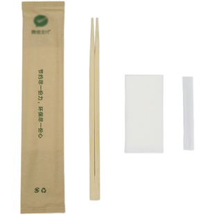 一次性筷子三件套商用外卖快餐打包卫生筷子无勺三件套装三合一筷