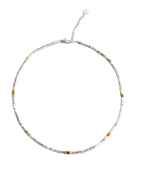 doudoustore彩色碎银子项链