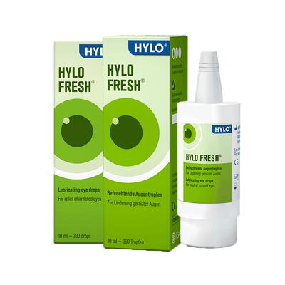 【自营】德国海露HYLO FRESH滴眼液眼药水10ml两盒装轻度干眼人工