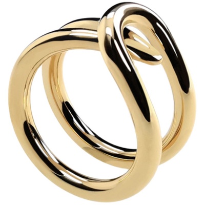 ALP眼泪的记忆系列镀金中性戒指