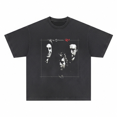 King Crimson短袖T恤Red克里姆森国王摇滚乐队未来科学联盟男女潮