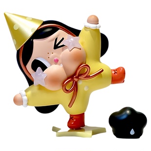 POPMART泡泡玛特CRYBABY出走的月亮盲盒哭娃手办坐坐萌粒公仔明盒