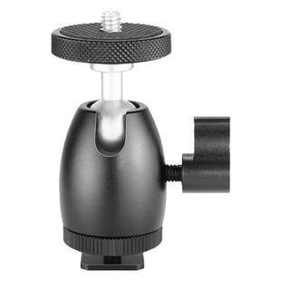 纽尔热靴云台球头适配器手机单反相机微单1/4螺丝三脚架三角架单脚架摄影补光环形灯灯架支架万向转接头