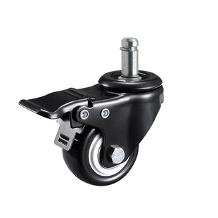 高承重型量级工业轮子3寸平板万向轴承轮机械设备家具轮子帯刹车