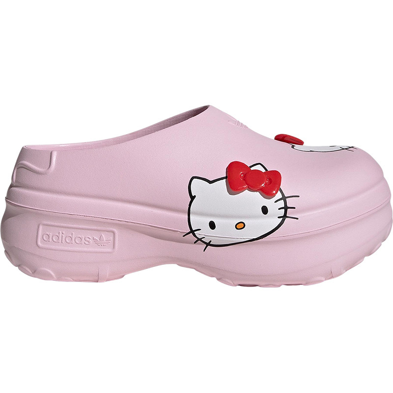 Adidas/阿迪达斯官方正品Hello Kitty女士凯蒂猫包头拖鞋IG4446