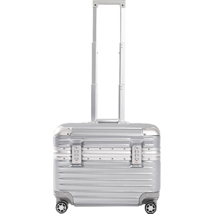 全铝镁合金摄影拉杆箱上翻盖20寸相机箱横版机长箱男登机行李箱女