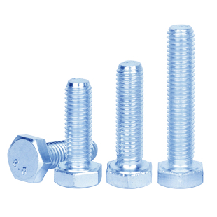 8.8级高强度镀锌外六角全牙加长螺丝钉栓杆M4M5M6M8M10M12-M36*6