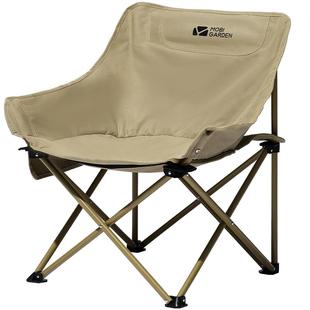 牧高笛高背月亮椅折叠碳钢椅户外露营钓鱼可调节加高靠背便携舒适