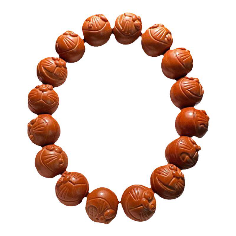 机器猫文玩猴头手串高端精品哆啦a梦手链男款男士叮当猫橄榄核雕