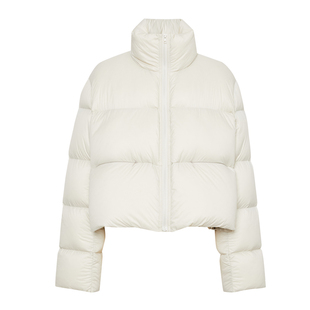 【泡芙羽绒】indicia标记面包保暖白羽绒服短款外套冬F2D4YR678F