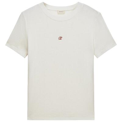 OCHIRLY欧时力刺绣修身短袖t恤