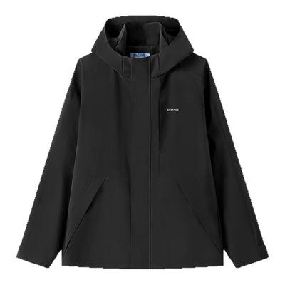 森马宽松连帽夹克防风三防外套男