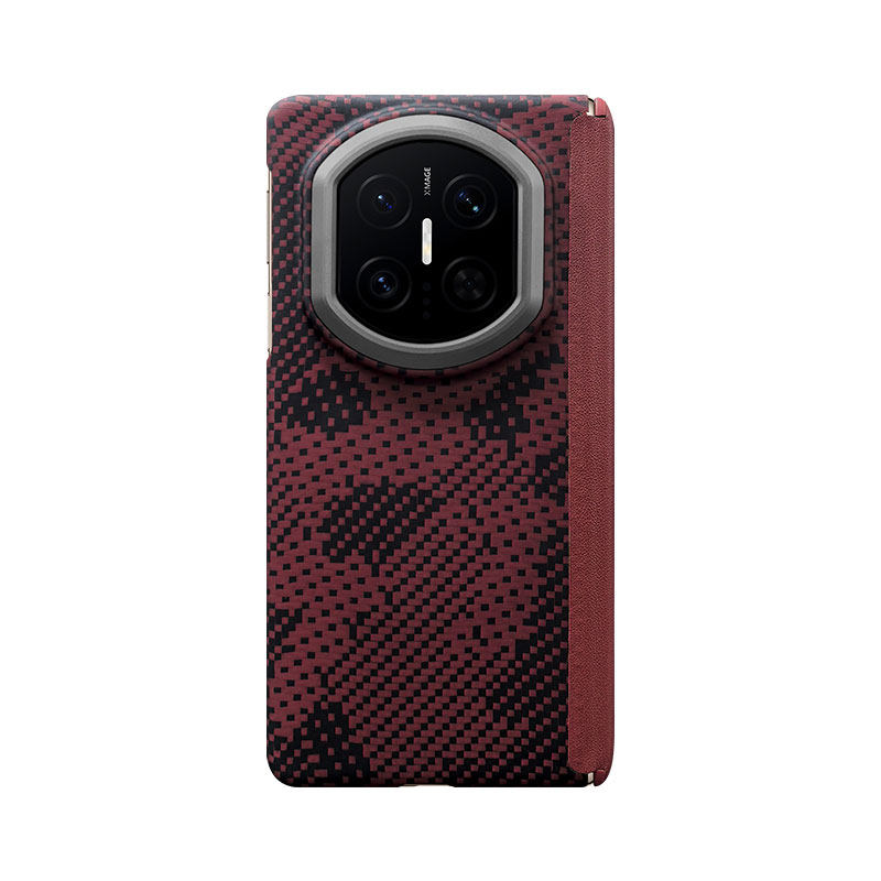 适用于华为Mate X7手机壳新款中轴铰链磁吸全包x7典藏凯夫拉超薄编织迷彩保护壳碳纤维纹高级感防摔外壳