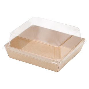 早餐三明治包装纸盒牛皮方形盒雪媚娘毛巾卷便携式青团2粒打包盒