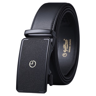 金利来皮带男士新款磨砂自动扣头层牛皮商务经典正装男士腰带皮带